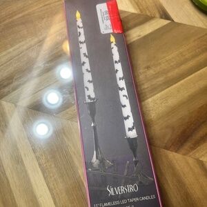 Silverstro 11 inch flameless LED bat Halloween goth candles